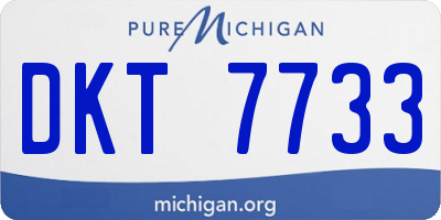 MI license plate DKT7733
