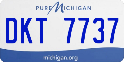 MI license plate DKT7737