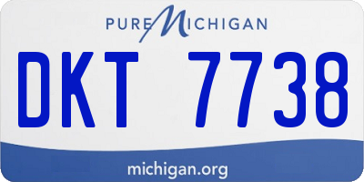MI license plate DKT7738