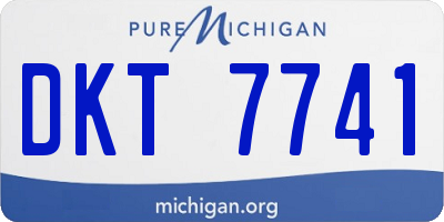 MI license plate DKT7741
