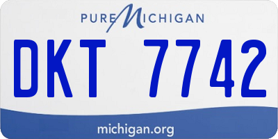 MI license plate DKT7742