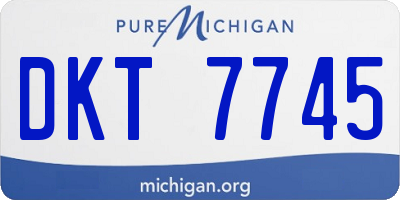 MI license plate DKT7745