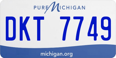 MI license plate DKT7749