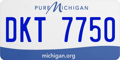MI license plate DKT7750