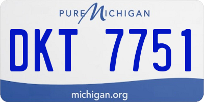 MI license plate DKT7751