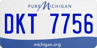 MI license plate DKT7756