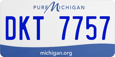 MI license plate DKT7757