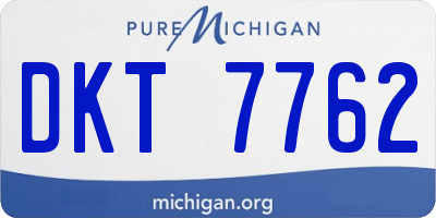 MI license plate DKT7762