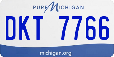 MI license plate DKT7766