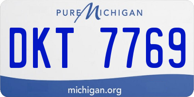 MI license plate DKT7769