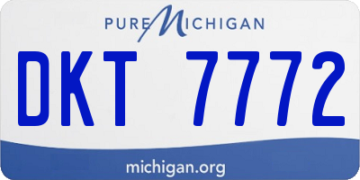 MI license plate DKT7772