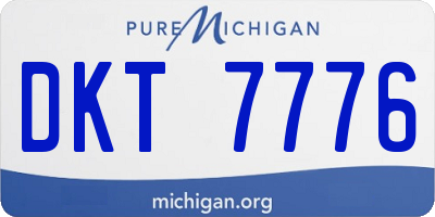MI license plate DKT7776