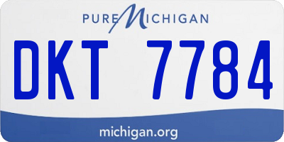 MI license plate DKT7784