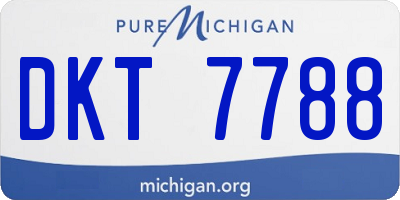 MI license plate DKT7788