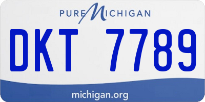 MI license plate DKT7789