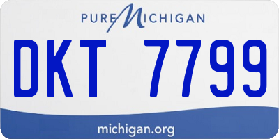 MI license plate DKT7799