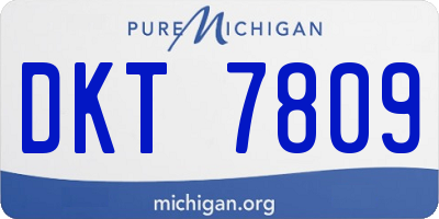 MI license plate DKT7809