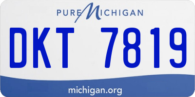 MI license plate DKT7819