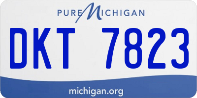 MI license plate DKT7823