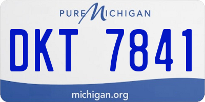 MI license plate DKT7841