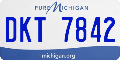 MI license plate DKT7842
