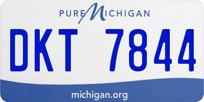 MI license plate DKT7844
