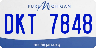 MI license plate DKT7848