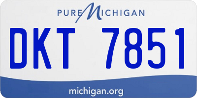 MI license plate DKT7851