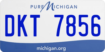 MI license plate DKT7856