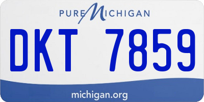 MI license plate DKT7859