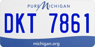MI license plate DKT7861