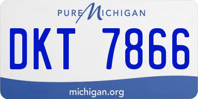 MI license plate DKT7866