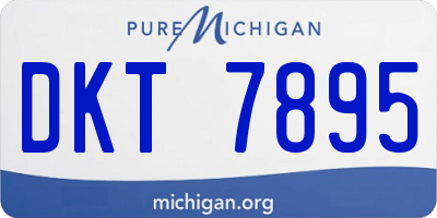 MI license plate DKT7895