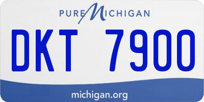 MI license plate DKT7900