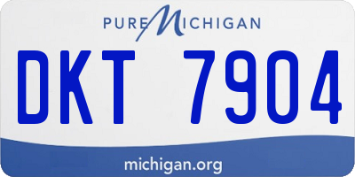 MI license plate DKT7904