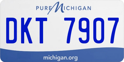 MI license plate DKT7907