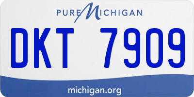 MI license plate DKT7909