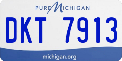 MI license plate DKT7913