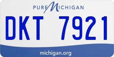 MI license plate DKT7921