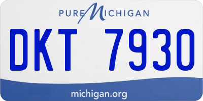 MI license plate DKT7930
