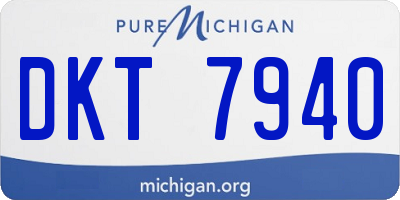 MI license plate DKT7940