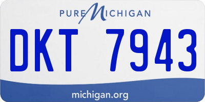 MI license plate DKT7943