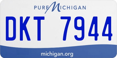 MI license plate DKT7944