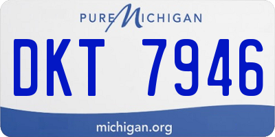 MI license plate DKT7946
