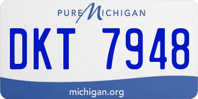MI license plate DKT7948