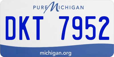 MI license plate DKT7952