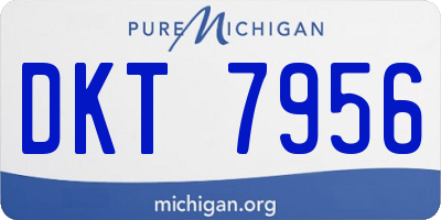 MI license plate DKT7956