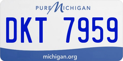 MI license plate DKT7959