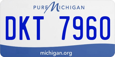 MI license plate DKT7960