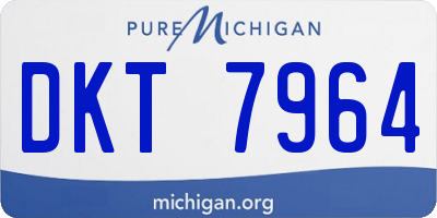 MI license plate DKT7964